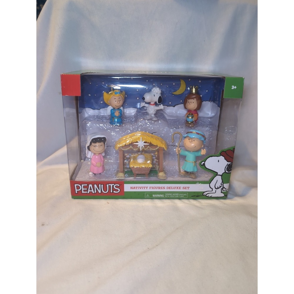 2016 Peanuts Holiday Nativity Figures Deluxe Set  Christmas Just Play